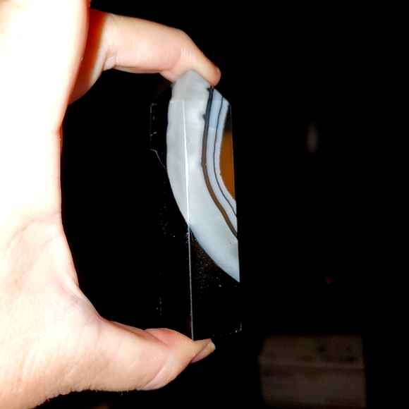 Banded Agate Crystal Tower - Picture 2 of 5